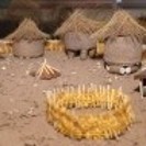 Nachbildung eines südafrikanischen Dorfes.